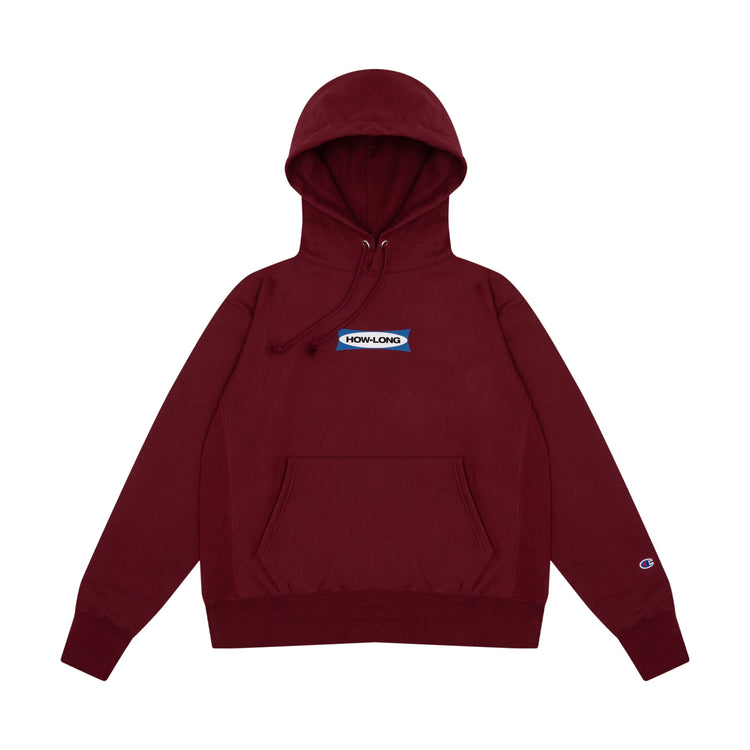 HOW LONG Hooded Sweatshirt - maroon